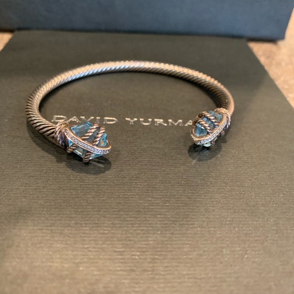 David Yurman Cable Wrap Bracelet with diamonds - Picture 2 of 5